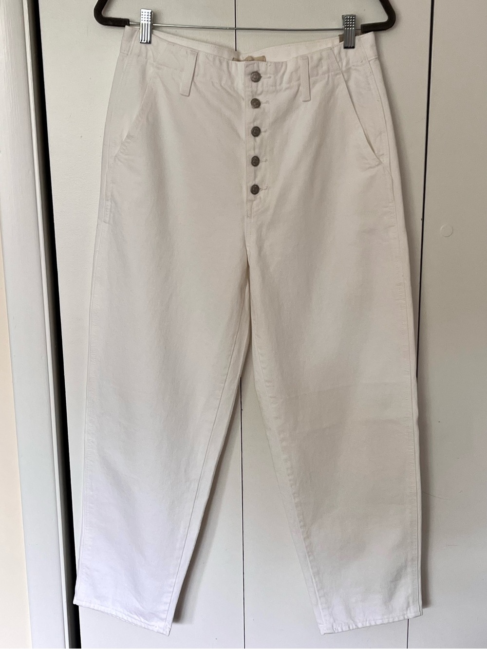 Madewell Balloon Jeans in White Size 29 NWT